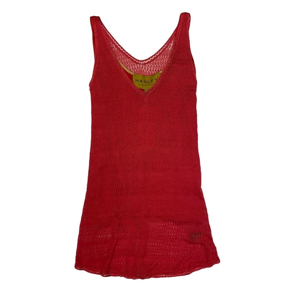 Hanley Mellon Women's Fully Fashioned Tunic Tank Medium Red