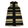 thumbnail image 1 of Hanley Mellon Women's Mallorca Jacquard Swing Dress 2 Black & Tan, 1 of 2