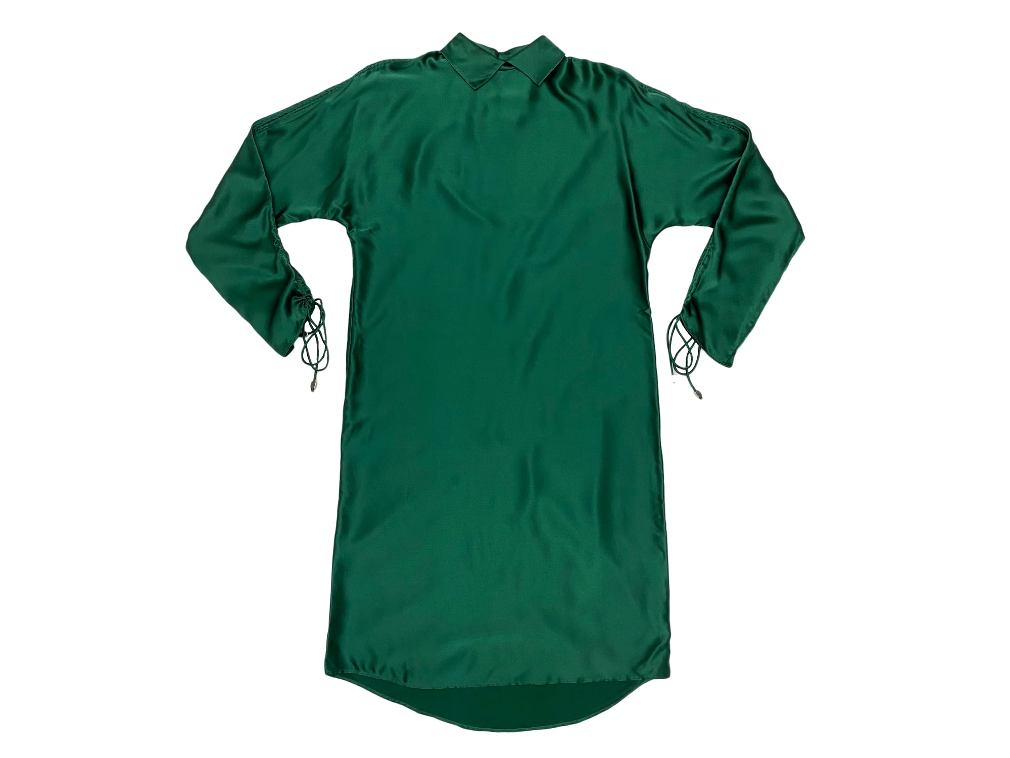 green emerald velvet dress Estella Velvet Shift Dress-Emerald Night
