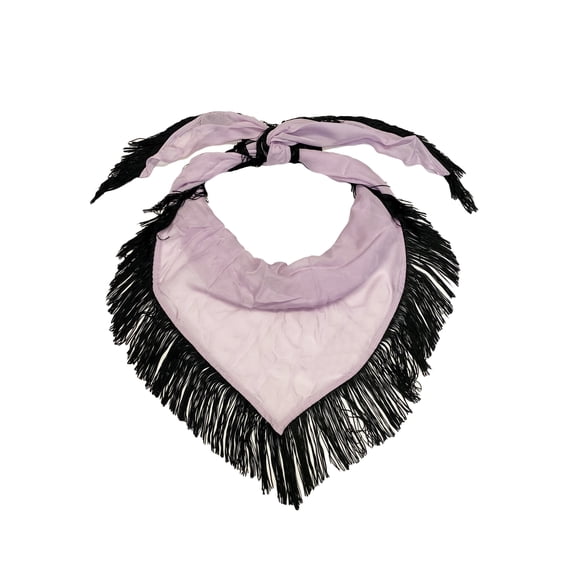 Hanley Mellon Women's Triangle Fringe Scarf One Size Lilac