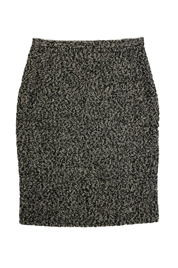 Women's Tweed Peg Skirt 10 Black Toast
