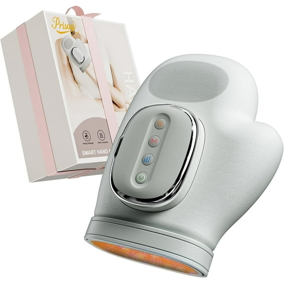 Hand Massager with Heat and Compression, Wireless Rechargeable Design, Multiple Massage Modes for Carpal Tunnel & Wrist Relief