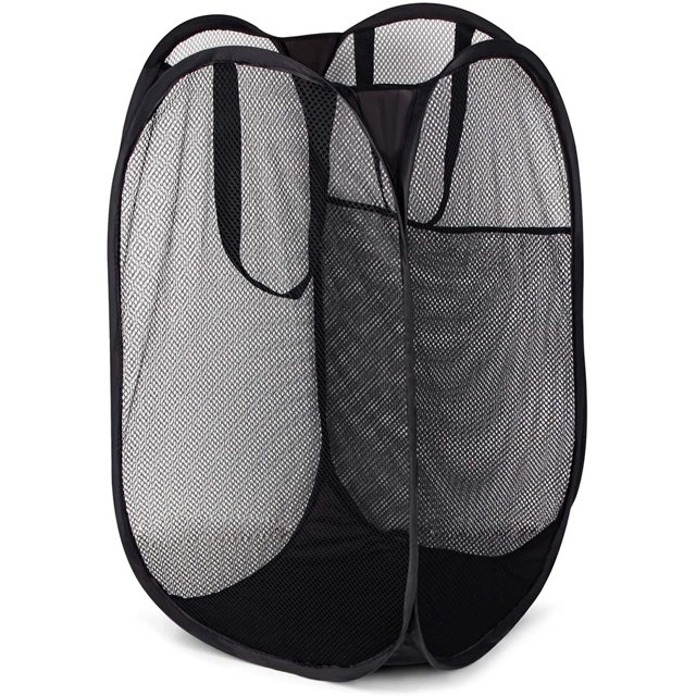 Hanmir Popup Laundry Hamper Folding Mesh Laundry Basket with Durable