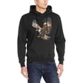 thumbnail image 1 of Hanmun Animal Men Sweatshirt Hooded Heavy Blend Cotton Casual Drawstring Pocket Size S-2XL（Black), 1 of 5