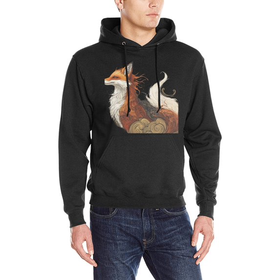 Hanmun Animal Ultimate Men Heavy Blend Hooded Sweatshirt Cotton Drawstring Long Sleeve Casual Fashion