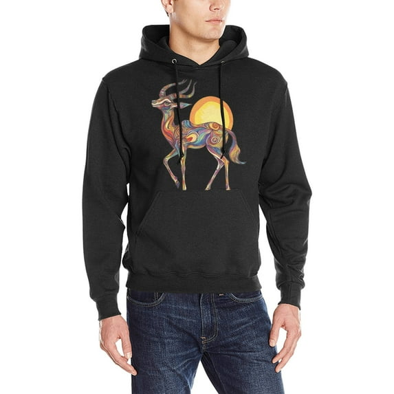 Hanmun Animal Ultimate Men Heavy Blend Hooded Sweatshirt Cotton Drawstring Long Sleeve Casual Fashion