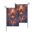 thumbnail image 1 of Hanmun Garden Flag Colorful Cosmic Space Banner Double Sided Outdoor Lawn Home Decoration 12x18, 1 of 7