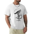 thumbnail image 1 of Hanmun Men's Xenomorph Cartoon T-Shirts Short Sleeve Cotton Round Crew Neck M T-Shirt Moisture Wicking White USA, 1 of 9