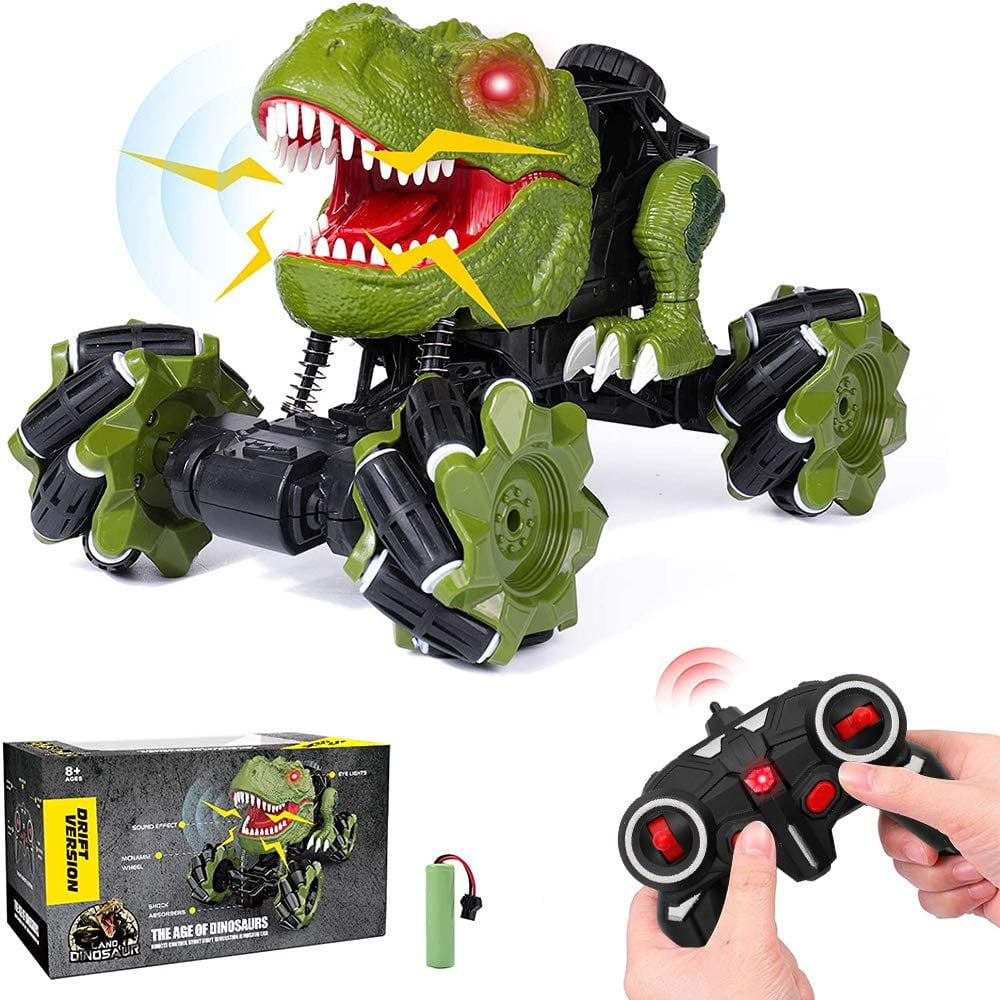 Hanmun Monster Trucks for Boys,Dinosaur Remote Control Car with Music