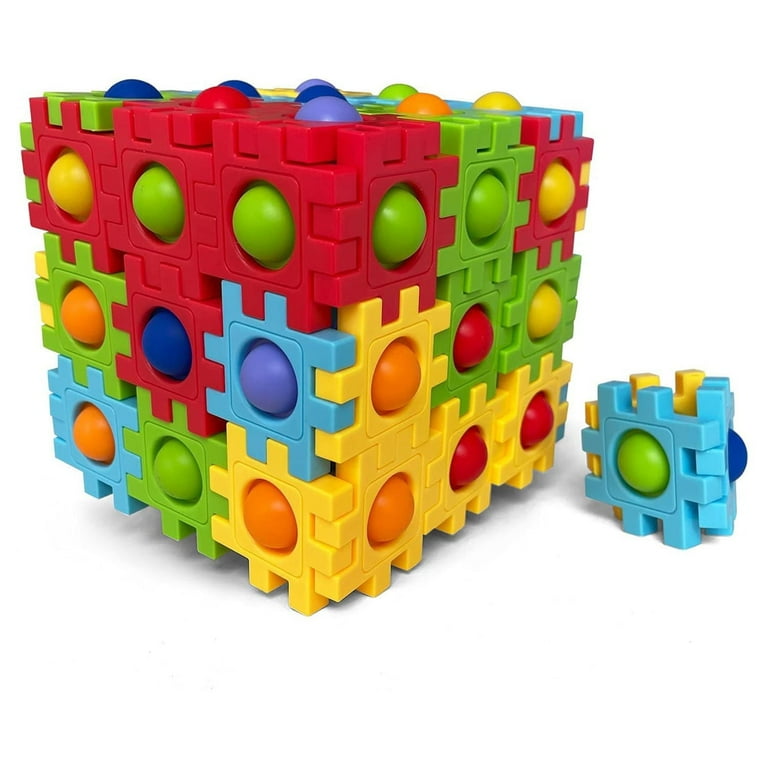 Jigsaw Puzzle Bubble Pop Game - 4 Pieces that Connect - Silicone