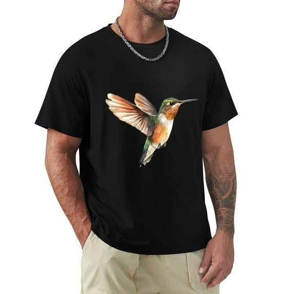 Hanmun Art Men's Graphic Tees Print Vintage T-Shirts Short Sleeve Crewneck Casual Size S-3XL