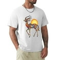 thumbnail image 1 of Hanmun Gazelle Men's Graphic Tees Print Vintage T-Shirts Short Sleeve Casual Size S-3XL USA, 1 of 9