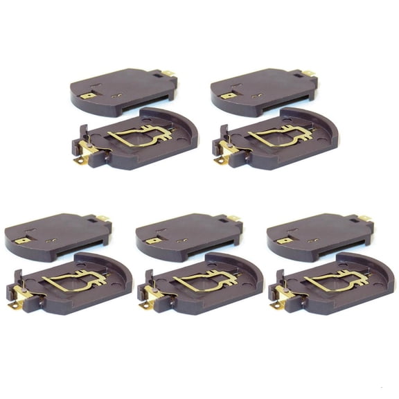 HannLk 10Pcs Plastic Button Cell Battery Base Holder Storage Box for CR2016