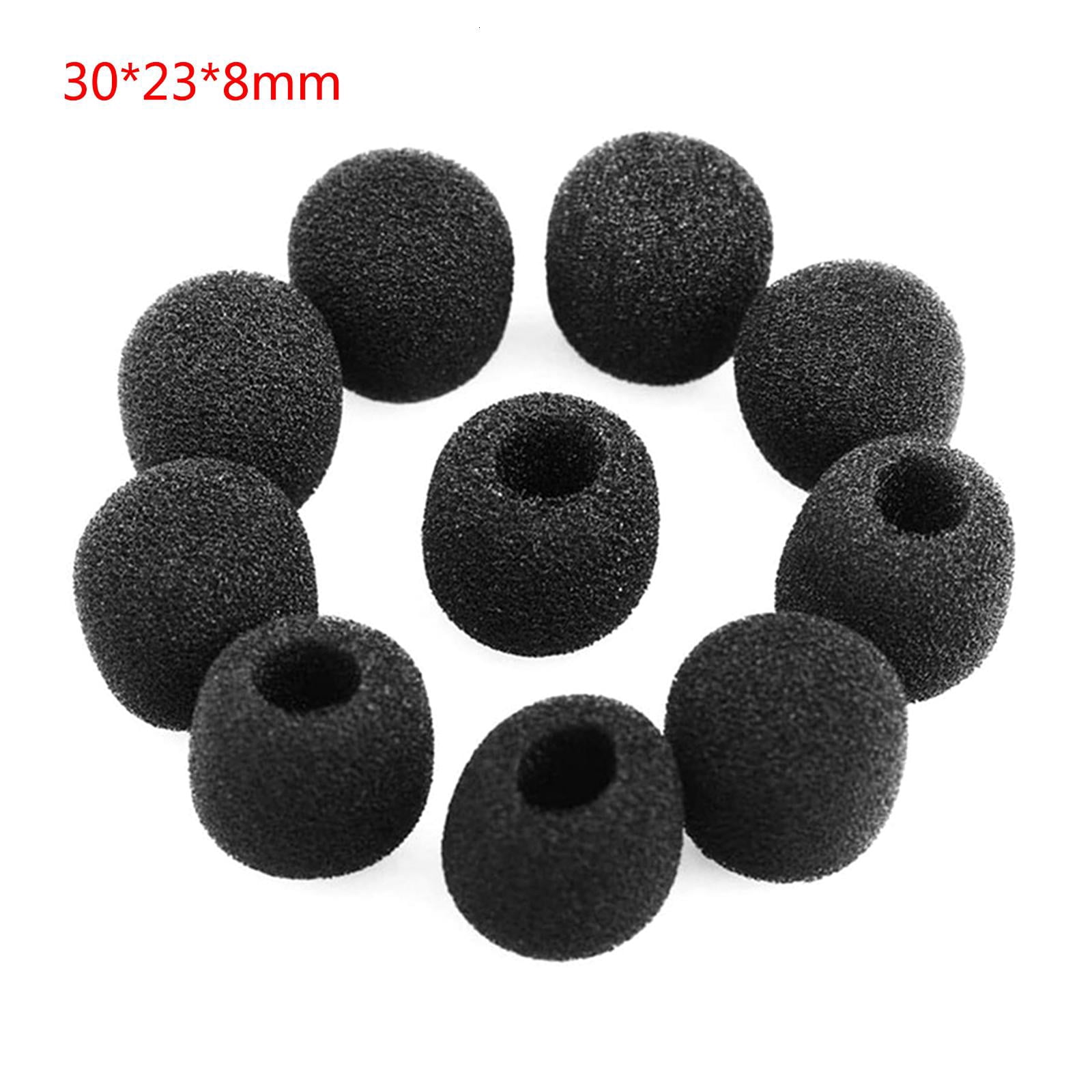 HannLk 10pcs Headset Replacement Cover Gooseneck Sponge Foam Microphone Windscreen
