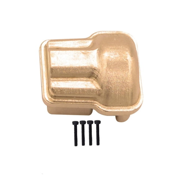 HannLk 1Pc/2Pcs Brass Diff Cover for 1/18 TRX4-M RC Crawler Car Bridge Axle Housing
