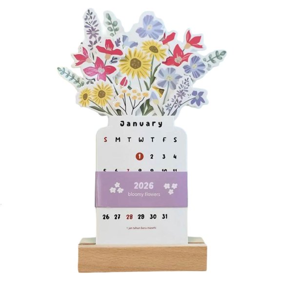 HannLk 2026 Emotional Wellness Monthly Calendar with Writable Note Space for Office