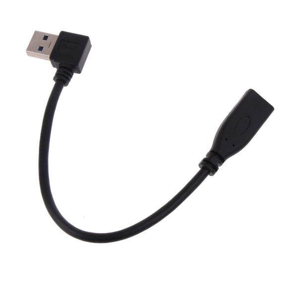 HannLk 20cm Usb 3.1 To Usb-A Elbow Adapter Data Charging Conversion Cable Converter
