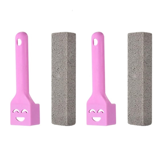 HannLk 2Pcs Pumice Stone Toilet Cleaner with Handle Removes Rust Limescale Stains