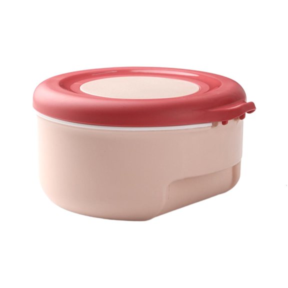 HannLk 4-compartment Spice Box Kitchen Spice Box Set with Lid and Spoons Spice Jars