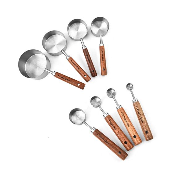 HannLk 8Pcs Measuring Spoon Small Cup Tablespoon for Milk Powder, Fruit Powder