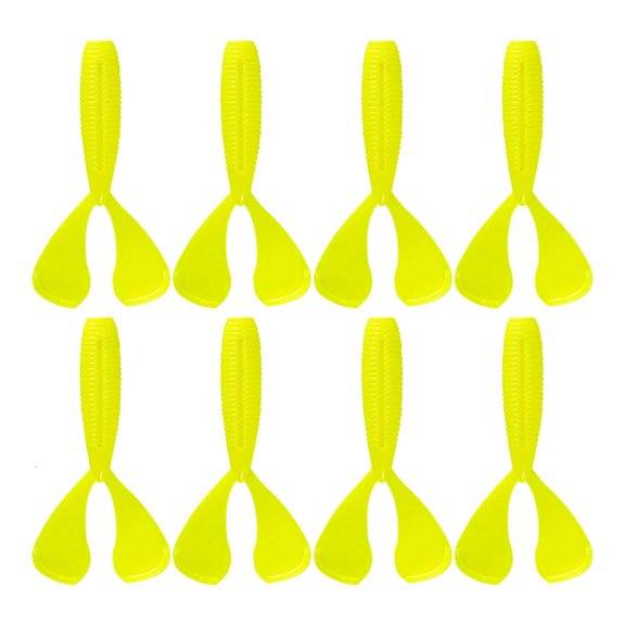 HannLk 8pcs Ribbed Soft Swimbaits for River Casting and Shore Use Area