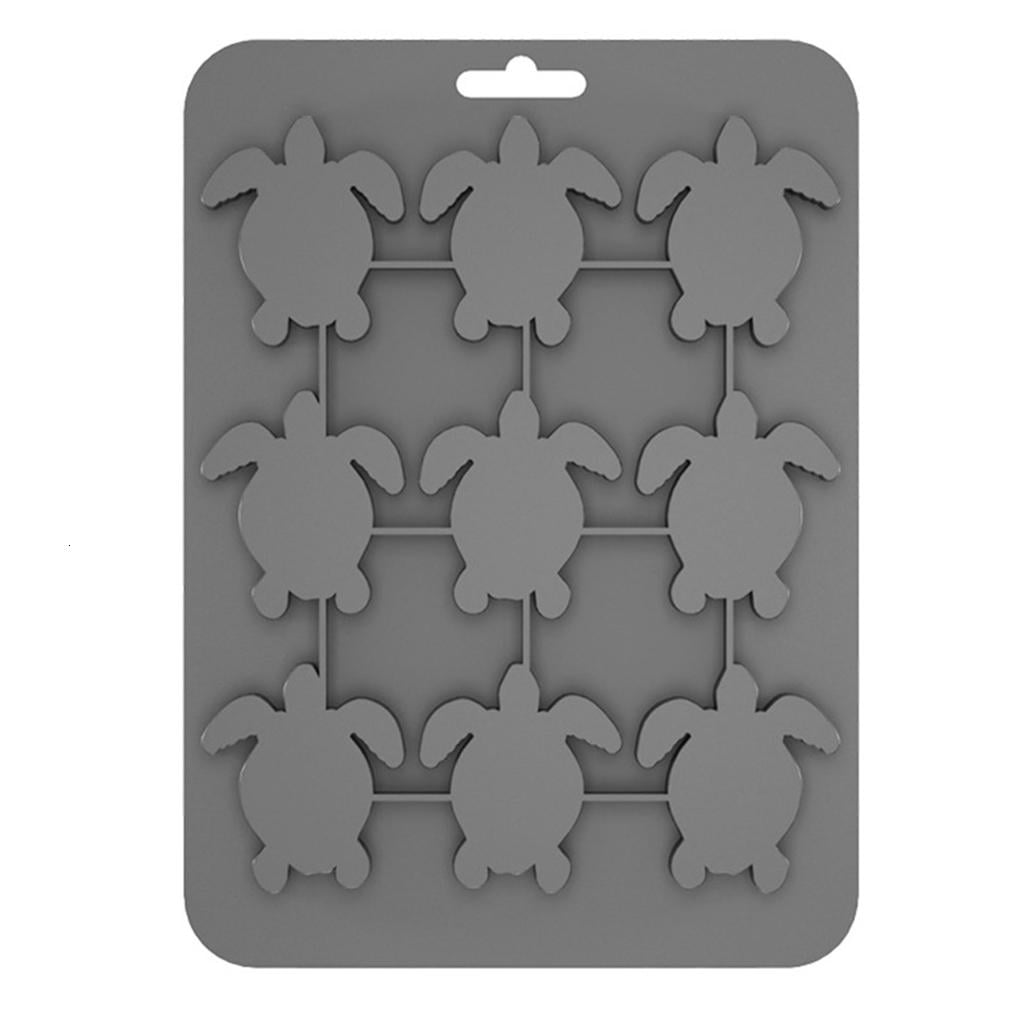 HannLk 9 Cavity Silicone Turtles Ice Mold Efficient For Chocolate Ice ...