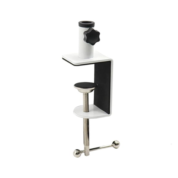 HannLk Adjustable Desk Table Mount Arm Clamps Heavy Metal Desk Clamp Foam Mats
