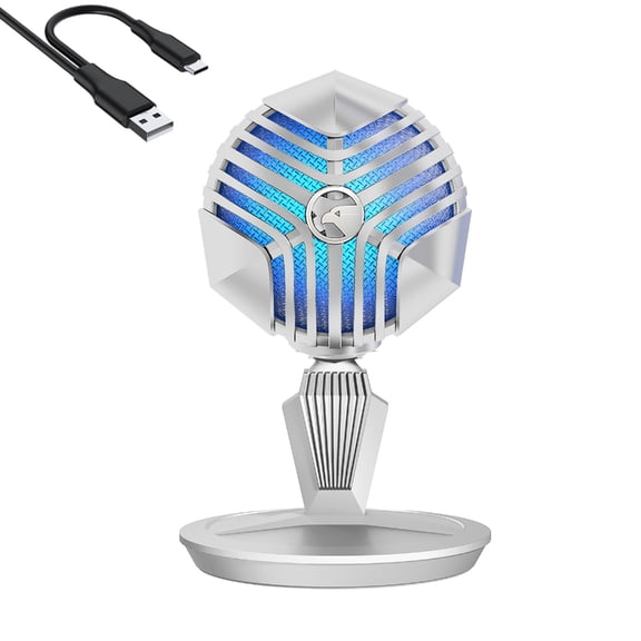 HannLk Advanced AI Noise Reduction USB Microphones With 3.5mm For Clear Aud