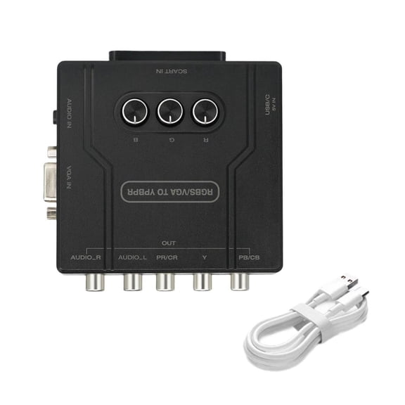 HannLk Advanced RGBS SCART VGA to YPBPR Converter Single Channel for Smooth Gameplay