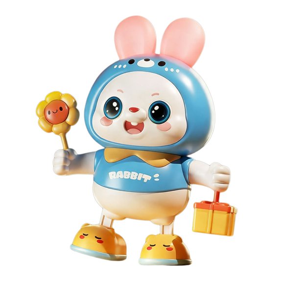 HannLk Baby Interactive Dancing Rabbit Toy With 48 Songs Toddler Crawl Learning Toy