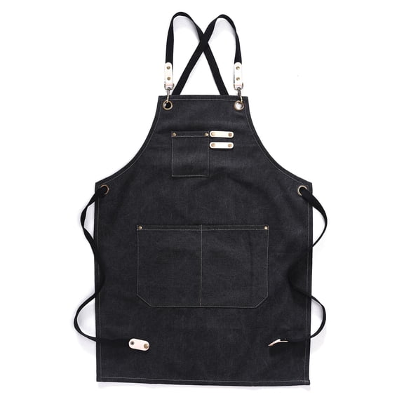 HannLk Back Adjustable Apron Cloth Material 10 Colors with Adjustable Straps