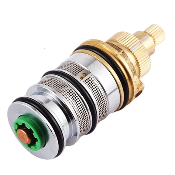 HannLk Brass Ceramic Stem Ceramic Disc Cartridge Replacement for Bathroom Kitchen Tap Mixer Hot and Cold Tap Inner Faucet for Valve
