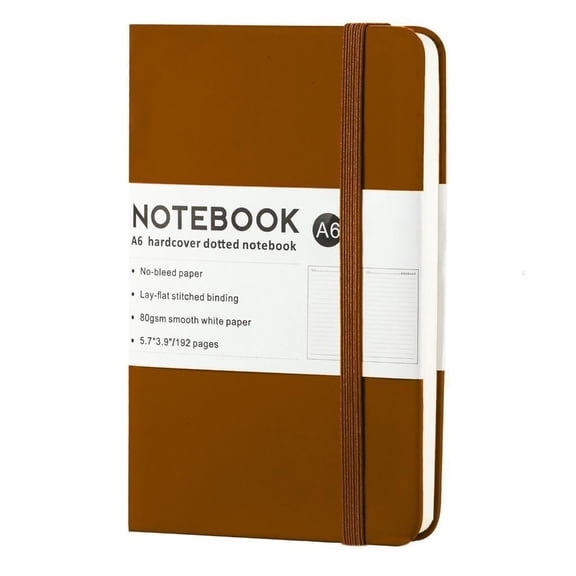 HannLk Business Notebook Journal Elastic Strap Closure Ribbon Page Mark Lined