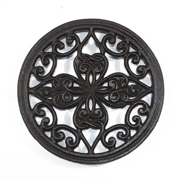 HannLk Cast Iron Trivet for Dining Table Or Kitchen Use Hot Dishes and Pots Holder