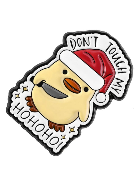 Christmas Theme Duck Brooch Lapel Pin Decorative Clothing Badge Pin For Jackets