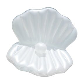 HannLk Comfortable Large Shell Pool Floater Including Playful Decorative Pearls