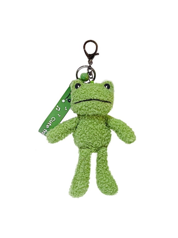 Cute for Frog Plush Keychain Keyring Gift Classroom Prizes for Kids Schoo