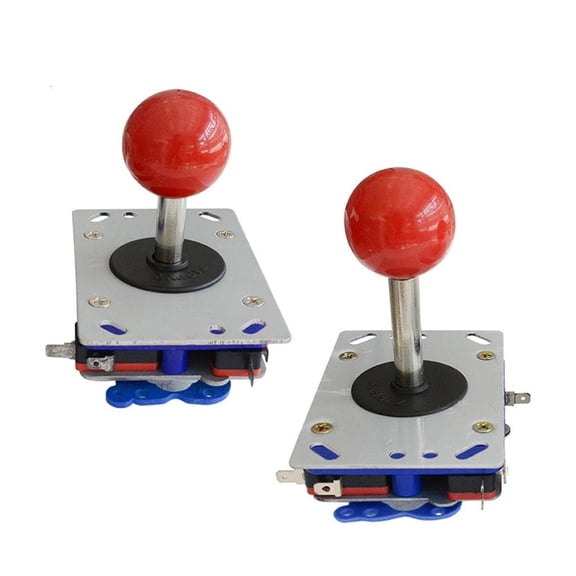 HannLk DIY Arcade Game Joystick set 2 4 8 Way Adjustable Control for Wood Metal Panel