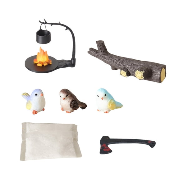 HannLk DIY Camping Firewood Accessory with Detachable Base Safe Kids Toy