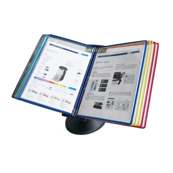 HannLk Desk Reference Organizers with Base for Laboratory Document Display Stand