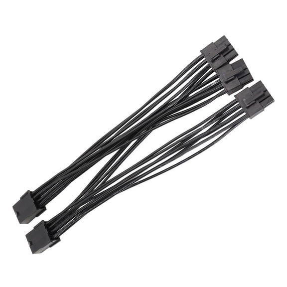 HannLk Desktop PC Power Cable 2 x 8 Pin to 3 x 8 Pin Build Wiring for GPU Power Use