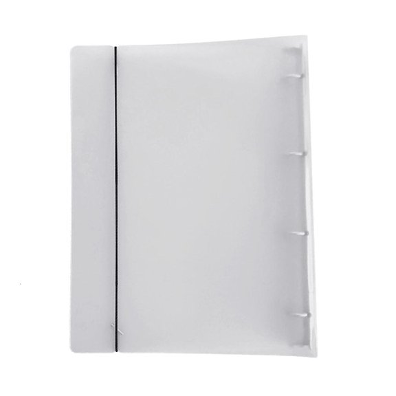 HannLk Document Organizers Refillable 4 Rings Binder Pre-Punched PVC Binder Pocket