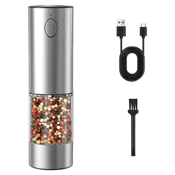 HannLk Electric Salt and Peppers Grinder Adjustable Coarseness Salt Peppers Mills