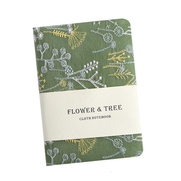 HannLk Embroidered Journal Notebook 256 Pages Wide Lined Business Journal Notebook