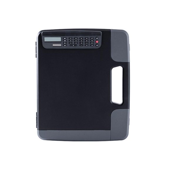 HannLk File Case with Clipboard and Calculator Water Resistant File Organiser Case