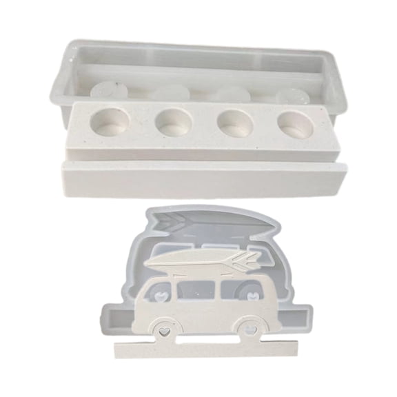 HannLk Flexible Silicone Mould Candle Holder Mold Plug-in Campers Candle Base Mould