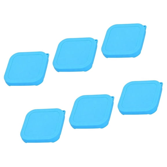 HannLk Flexible Silicone Replacement Lids Covers for Square Glass Bowls Containers