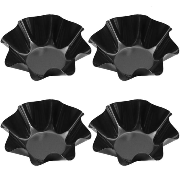 HannLk Flower Shape Tartlet Pan Set Heat Resistant Ideal For Home And Party Use