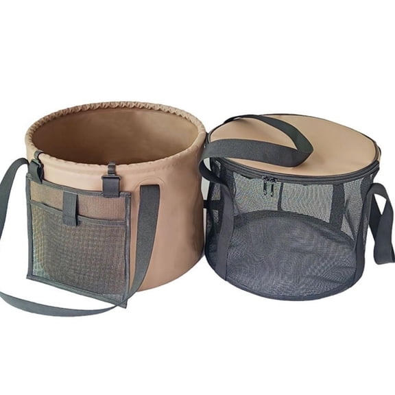 HannLk Foldable 20L Outdoor Water Container PVC Bucket With Handle For Car Washing