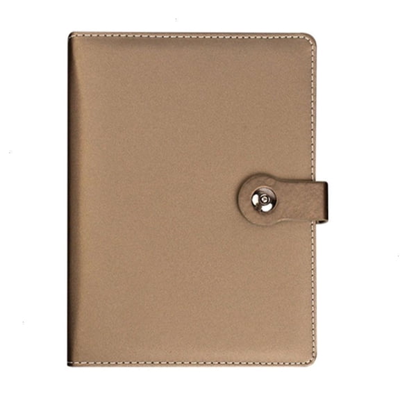 HannLk Hardcover Notebook with Card Pocket 160 Pages Ruled 6 Rings Binder Covers
